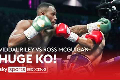Viddal Riley''s HUGE overhand right KO against Ross McGuigan