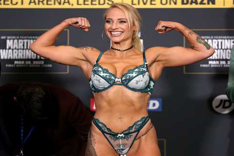 Ebanie Bridges confesses she ‘doesn’t wear underwear’ when boxing in cheeky admission during..