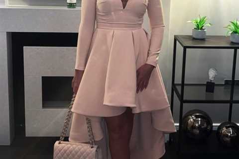 ‘Fight night ready’ – Paris Fury wears glamorous bespoke pink designer dress for Tyson Fury’s bout..