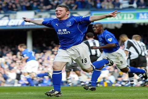 ‘These are crap’ – Wayne Rooney’s hilarious verdict on Everton heroes when he broke into team at 16