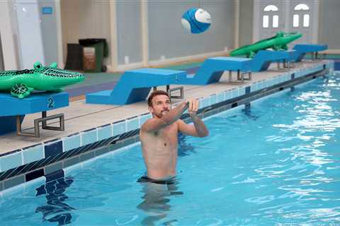 England keeping themselves busy by playing with £11 inflatable CROCODILES in pool at World Cup..