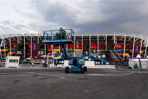 Workers begin dismantling Qatar’s temporary Stadium 974 ‘before it is rebuilt in Uruguay for World..