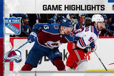 Rangers @ Avalanche 12/9 | NHL Highlights 2022