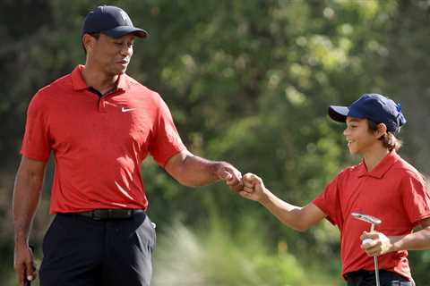 It’s official: 13-year-old Charlie Woods is already outdriving Tiger