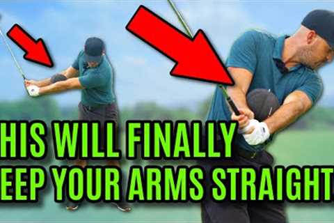 GOLF: This Drill Will Keep Your Arms Straight In The Golf Swing