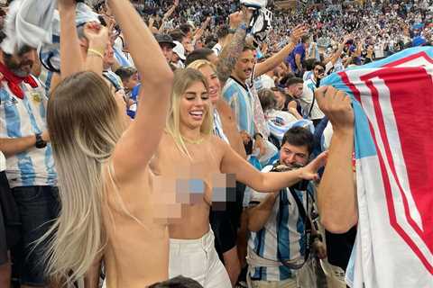 Who is the topless Argentina fan Noe?