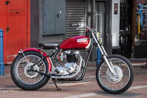 Here comes trouble: A Triumph TR6 with a Matchless frame