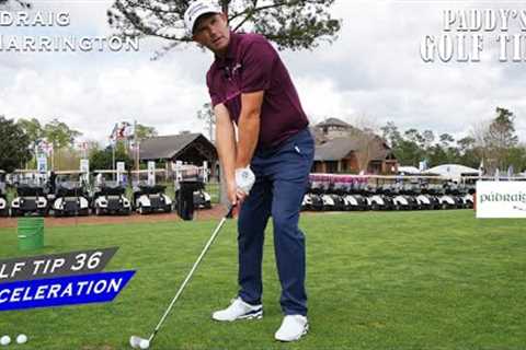 GET A BETTER STRIKE ON THE BALL WITH THIS ADJUSTMENT | Paddy''s Golf Tip #36 | Padraig Harrington