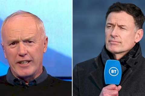 Chris Sutton snaps at ‘petty’ Peter Walton as BT Sport pundits argue over Fernandes goal