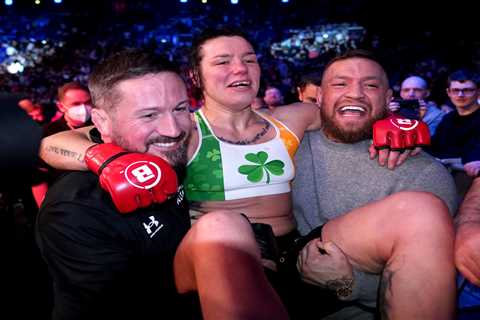 Conor McGregor looks unrecognisable in throwback photo with John Kavanagh as he wishes coach a..