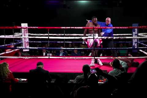 Shocking moment boxer VOMITS all over ring after taking stomach-churning punch