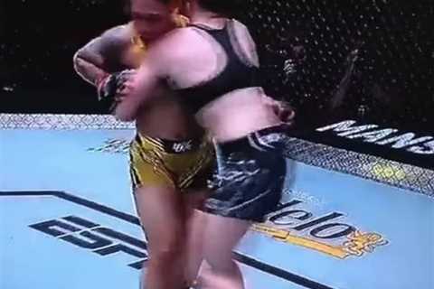 UFC star Jessica Andrade blames wardrobe malfunction for Erin Blanchfield loss as she reveals BOOB..