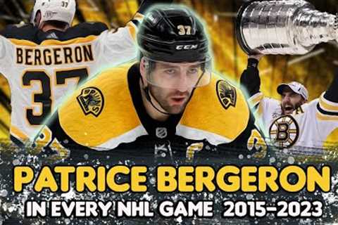 NHL 23 | Rating overall PATRICE BERGERON from NHL 15 to NHL 23. Boston Bruins.