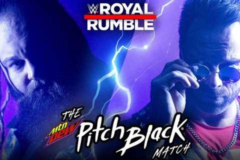 What is the Pitch Black Match at Royal Rumble 2023 and why are Mountain Dew sponsoring it? Bray..