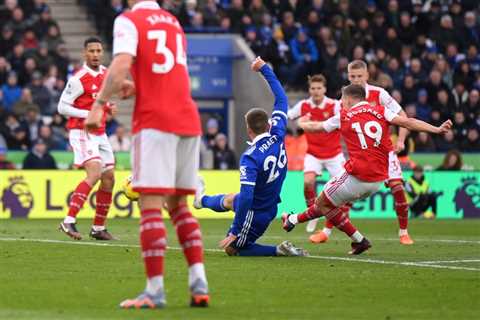 VAR spots subtle foul from Ben White on Danny Ward to rule out Leandro Trossard’s screamer for..