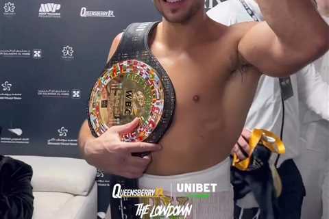 Inside Tommy Fury’s wild dressing room celebrations after Jake Paul win as Tyson leads chants and..