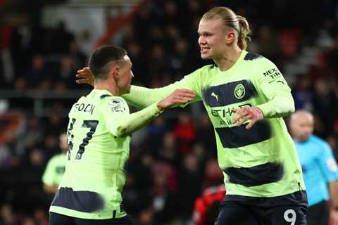 Erling Haaland on course for BEST Premier League debut goalscoring season as Man City teammates..