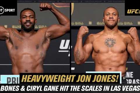 Heavyweight Jon Jones 🔥 Bones & Ciryl Gane Hit The Scales In Vegas  UFC 285 weigh-in show