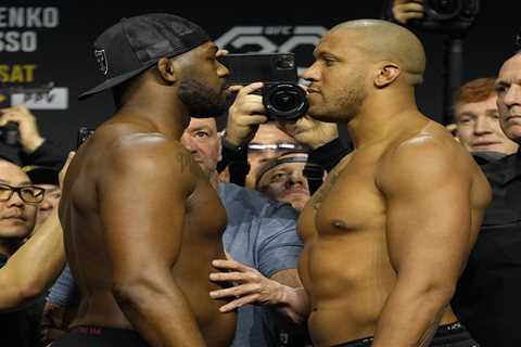 UFC 285: Watch Jon Jones and Ciryl Gane face off in extremely TENSE final staredown ahead of title..