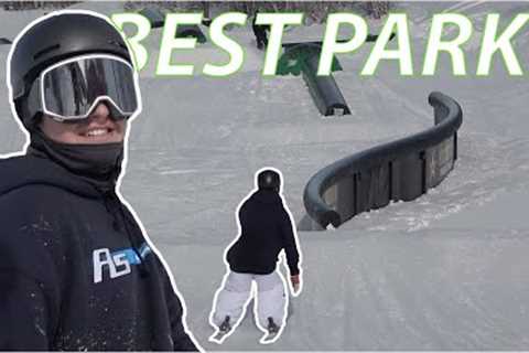 Skiing the Best Terrain Park Ever!