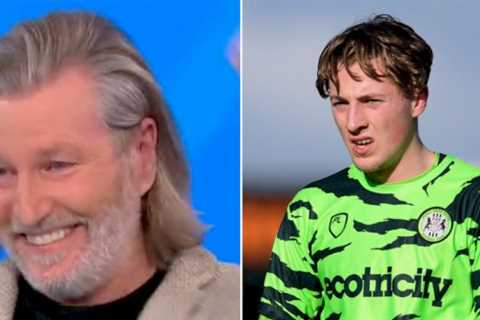 Robbie Savage holds back tears on live TV as Man Utd prospect son nets first senior goal