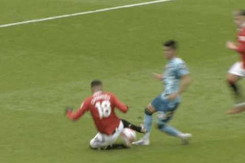 Casemiro sent off for Man Utd for horror ‘leg break’ challenge on Southampton star