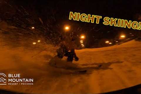 my FIRST time NIGHT SKIING!! **we went BIG** (Blue Mountain Resort 2022-2023)