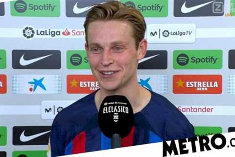 Frenkie de Jong responds to new Manchester United transfer link after Barcelona beat Real Madrid