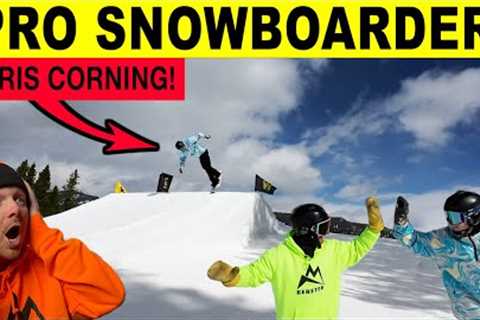 PRO Snowboarder Chris Corning does the most insane thing I’ve EVER seen!