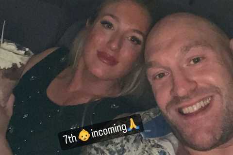 Tyson Fury appears to announce wife Paris is pregnant with their SEVENTH child after Usyk fight blow