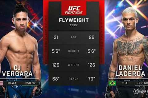 Vergara pulls off insane comeback! J Vergara vs Daniel Lacerda  Official UFC Fight Highlights