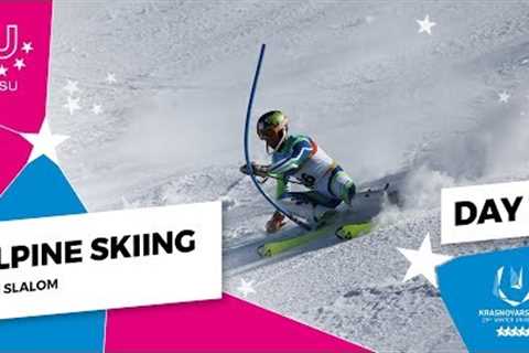 Highlights day 10 I Alpine skiing Slalom Men| Winter Universiade 2019