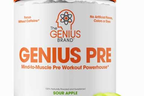 Genius Pre Workout Powder â All Natural Nootropic Preworkout  Caffeine Free Nitric Oxide Booster..