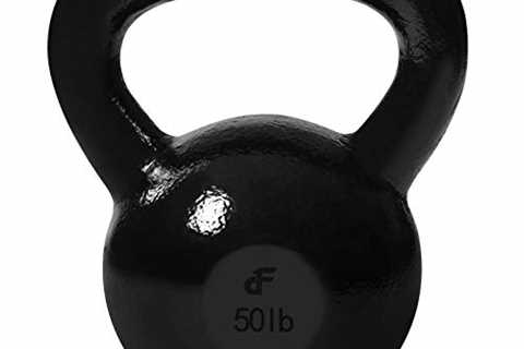 Day 1 Fitness Kettlebell Weights Cast Iron - 11 Sizes and Bundle Options, 5-60 Pounds - Ballistic..