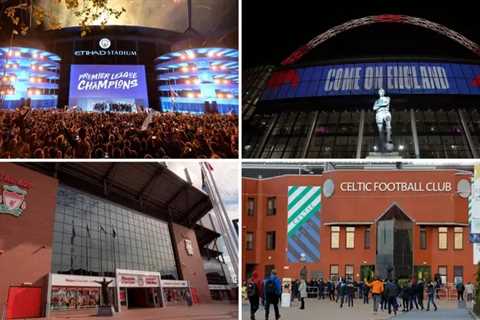 The top 50 stadiums in Britain have been ranked, and Liverpool’s Anfield came in third place