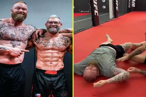 Thor Bjornsson ‘humbled quite badly’ during training session with king of jiu-jitsu Gordon Ryan..