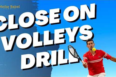 How to close on a tennis volley - Drill included