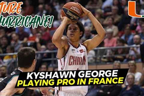 Kyshawn George 2022-23 Highlights for Elan Chalon | France Pro B League | Miami Signee