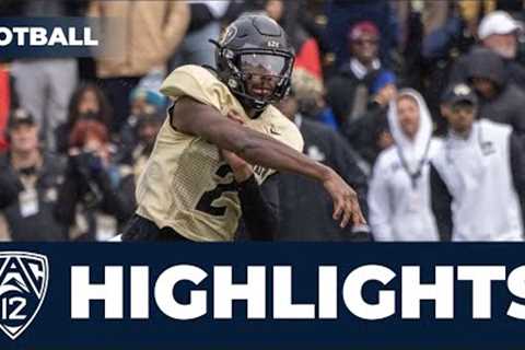 Shedeur Sanders sharp in Colorado''s sold-out spring game | Highlights | Pac-12 Football