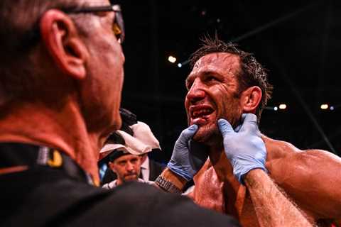 Ex-UFC champion Luke Rockhold quits in brutal bare-knuckle fight with Mike Perry after having his..