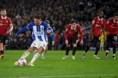 Brighton ‘get revenge’ for Man Utd last gasp penalty three years after VAR controversy