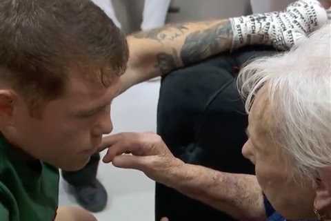 TV viewers in tears as Canelo Alvarez’s grandma watches him fight for first time in John Ryder win