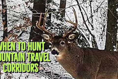 When To Hunt Mountain Travel Corridors