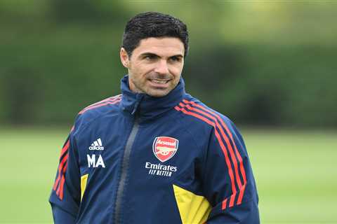 Mikel Arteta brings dog called ‘Win’ to Arsenal training to boost morale with pooch attending..