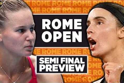 Kuderemteova vs Kalinina | Rome Open 2023 Semi Final | Tennis Talk Preview