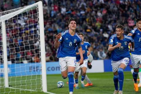 Chelsea youngster Cesare Casadei stars as Italy overcome Brazil at U20 World Cup