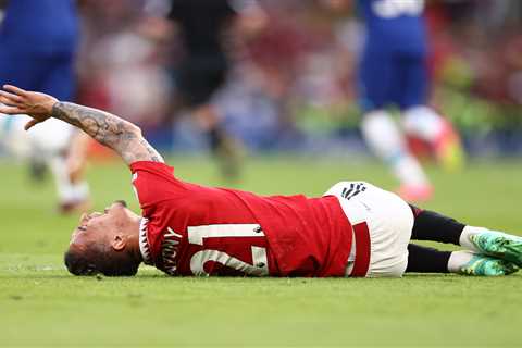 Man Utd in huge FA Cup final blow as Antony stretchered off in tears 27 minutes into Chelsea clash