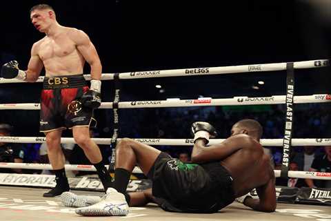 Lawrence Okolie suffers THREE knockdowns and TWO point deductions as hometown hero Chris..