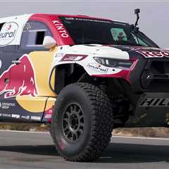 Watch Dakar-Winning Toyota Hilux Drag Race Stock GR Land Cruiser