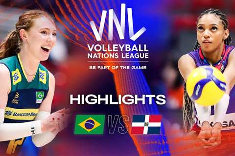 BRA vs.  DOM – Highlights Week 1 | Women’s VNL 2023